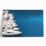 Black and white photograph of Monaco scenery on a large stretched canvas, suitable for kitchen wall art.