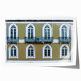 Rolled print of Lisbon scenery with pastel shades, perfect for dining room wall art.
