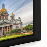 Black wall art featuring a textured depiction of St.