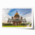 Extra large rolled print of a floral Petersburg scenery, ideal for art wall dining room.