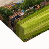 Black and white large art canvas of St. Petersburg landscape, ideal for bedroom wall decor.