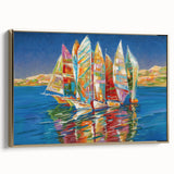 Framed canvas wall art depicting a vintage-style landscape of Sochi, Russia, in muted gold and black tones.