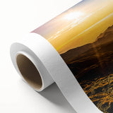 Art Deco poster of Andalucia scenery in muted earth tones on rolled canvas, ideal for nursery wall art.