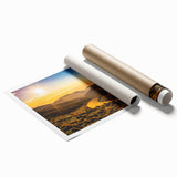 Extra large rolled print of Andalucia, Spain scenery with vibrant floral motifs.