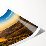 Extra large wall art featuring line art flowers in muted earth tones on a rolled canvas, ideal for large living room decor.