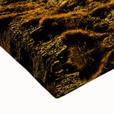 Large art depicting a black and white landscape of Andalucia, Spain on stretched canvas, suitable for bedroom decor.