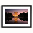 Abstract art print of Madrid scenery with a textured finish on an extra-large canvas, featuring vibrant colors.