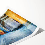 Extra large wall art featuring line art flowers in black on a white background, ideal for large living room decor.