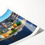 Extra large wall art featuring line art flowers in black on a white background, ideal for large living room decor.