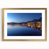 Extra large framed abstract art print depicting a textured view of Geneva, using muted earth tones.