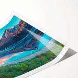 Extra large wall art featuring line art flowers in muted earth tones on rolled canvas, ideal for large living room decor.