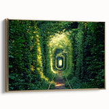 Framed canvas depicting a vintage-style Ukrainian landscape in black and gold tones, ideal for bedroom wall art.