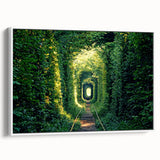 Vintage poster art of a colorful European scenery on a large framed canvas, ideal for living room decor.