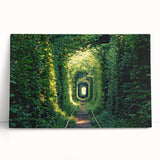 Large black and white photo of a European cityscape on stretched canvas.