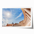 Rolled print of the Vatican scenery in muted earth tones, suitable as art wall for dining room.
