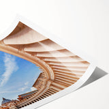 Extra large wall art of line art flowers in monochrome, on a rolled canvas, suitable for large living room walls.