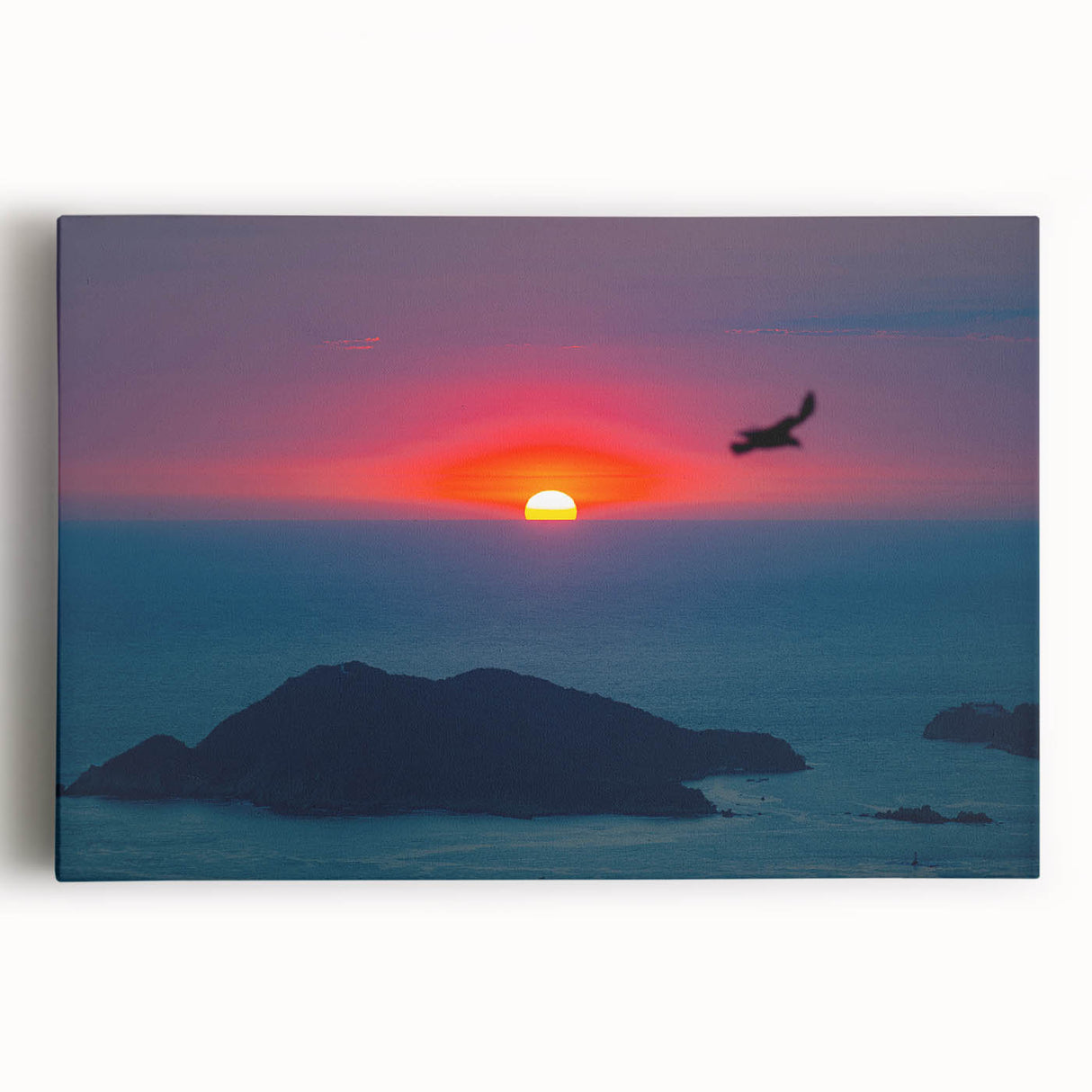 Black and white photograph of Acapulco scenery on large stretched canvas, suitable as kitchen wall art.