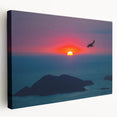 Large stretched canvas featuring a scenic Acapulco landscape with vibrant blue and green tones, ideal for kitchen wall art.