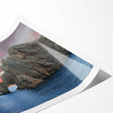 Extra large wall art featuring line art flowers in muted earth tones on a rolled print, ideal for large living room decor.