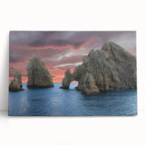 Black and white stretched canvas of Baja California scenery, ideal for kitchen wall art or bedroom ambiance.