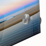 Large abstract depiction of Cabo San Lucas in muted earth tones on acrylic glass, suitable for dining room art.