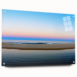 Acrylic print of Cabo San Lucas scenery with vivid ocean and sunset hues, ideal for dining room art.