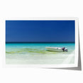 Extra large rolled print of Cancun scenery with vibrant floral elements.