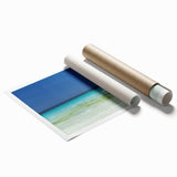 Extra large rolled print of Cancun scenery with vibrant floral elements.