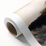 Art deco poster of Oaxaca scenery on rolled canvas, featuring pastel shades, ideal for nursery wall art.