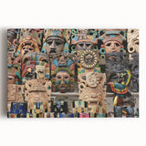 Black and white stretched canvas of Yucatan scenery, ideal for kitchen wall art.