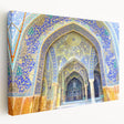 Large canvas print of a Middle Eastern landscape in muted earth tones, ideal for kitchen wall art.