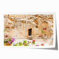 Rolled print of Jerusalem scenery with muted earth tones, ideal for art wall dining room.