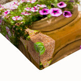 Black and white stretched canvas of Jerusalem landscape, ideal for bedroom wall art.