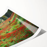 Extra large wall art featuring line art flowers, muted earth tones on a rolled print, ideal for large living room decor.