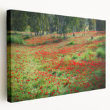 Large stretched canvas depicting a Middle Eastern cityscape in muted earth tones, ideal for kitchen wall art.