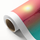 Art Deco poster of Jordan scenery in muted earth tones on rolled canvas, ideal for nursery wall art or dining room decor.