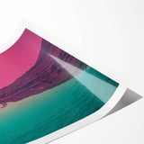 Extra large rolled print featuring line art flowers in muted earth tones, ideal for large living room wall art.