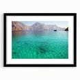 Abstract art print featuring textured, colorful art of a Middle Eastern scenery on a large framed canvas.
