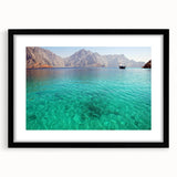 Abstract art print featuring textured, colorful art of a Middle Eastern scenery on a large framed canvas.