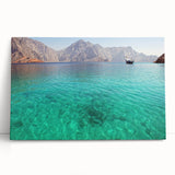 Black and white photograph of a Middle Eastern desert on stretched canvas, ideal for kitchen wall art.