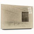 Acrylic glass print of a Qatar scenery in muted earth tones, ideal for dining room art.