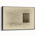 Black and white landscape art painting of a Middle Eastern scene on framed canvas, ideal for bedroom wall decor.