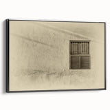 Black and white landscape art painting of a Middle Eastern scene on framed canvas, ideal for bedroom wall decor.