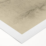 Art deco poster of Qatar scenery on rolled canvas, featuring earthy tones, ideal for dining room wall art.