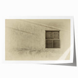 Extra large wall art featuring a Middle Eastern Qatar scenery in muted earth tones on rolled canvas.