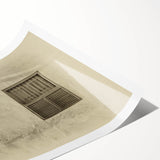 Extra large wall art featuring line art flowers in muted tones on a rolled canvas, ideal for large living room decor.