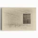 Black and white large canvas print of a Qatar scenery, ideal for kitchen wall art.