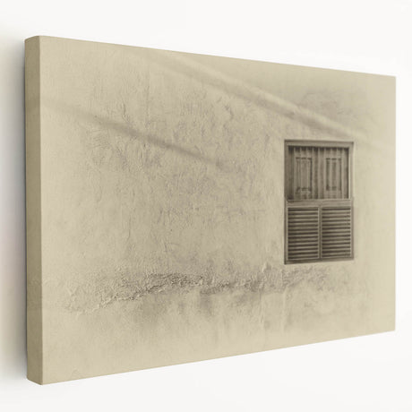 Large canvas print depicting a Middle Eastern Qatar scenery in earth tones, ideal for kitchen wall art.
