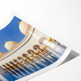 Extra large wall art featuring line art flowers in neutral tones on a rolled print, suitable for large living room decor.