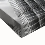 Black and white landscape art painting of the Burj Khalifa on stretched canvas, ideal for bedroom wall decor.